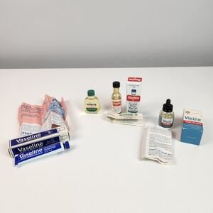 Vintage 60s Travel-size Pharmaceutical Personal Care Items Toiletries